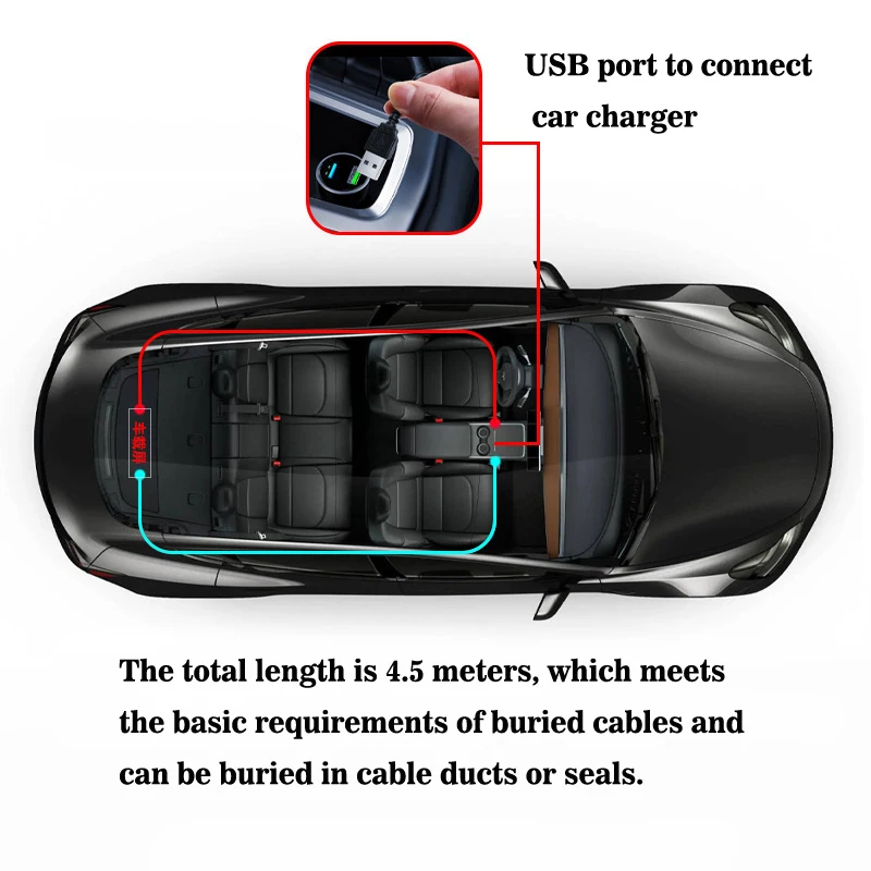 Devil's Eye LED Car Warning Sign: App-Controlled Scrolling Animation, LED Matrix Panels for Car & Truck Windshields