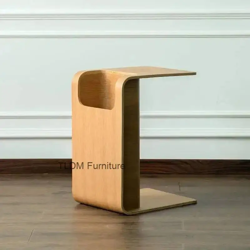Nordic Solid Wood Sofa A Few Angle Mini Small Tea Table Is Contracted While Cabinet Table Store Content Ark Floated Small