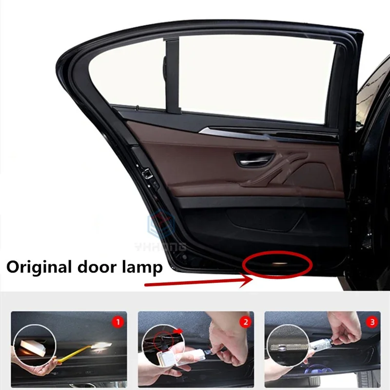 2X Luci A LED Porta Auto Proiettore Luce di Benvenuto Accessori Auto Per Mini Cooper One S JCW R55 R56 R50 R53 R60 F55 F56 Countryman