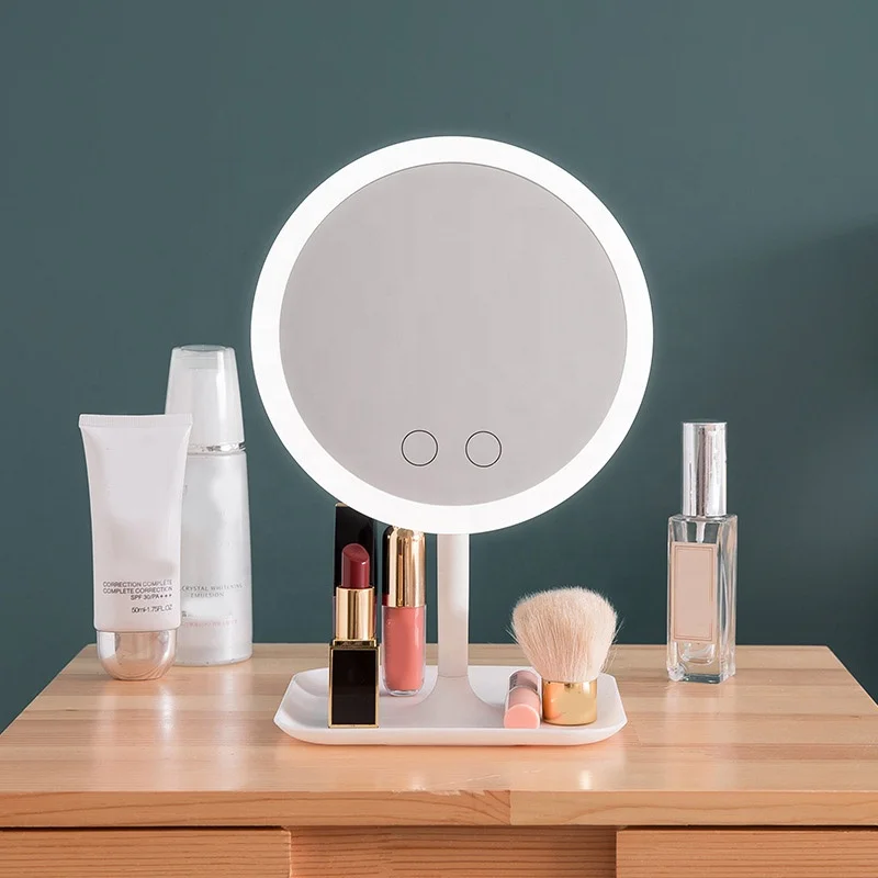 

Makeup Mirror With Led Light Dressing Table Mirror Beauty Ring Light Mirror Beauty Tools For Photo Fill Light Small Mirrors