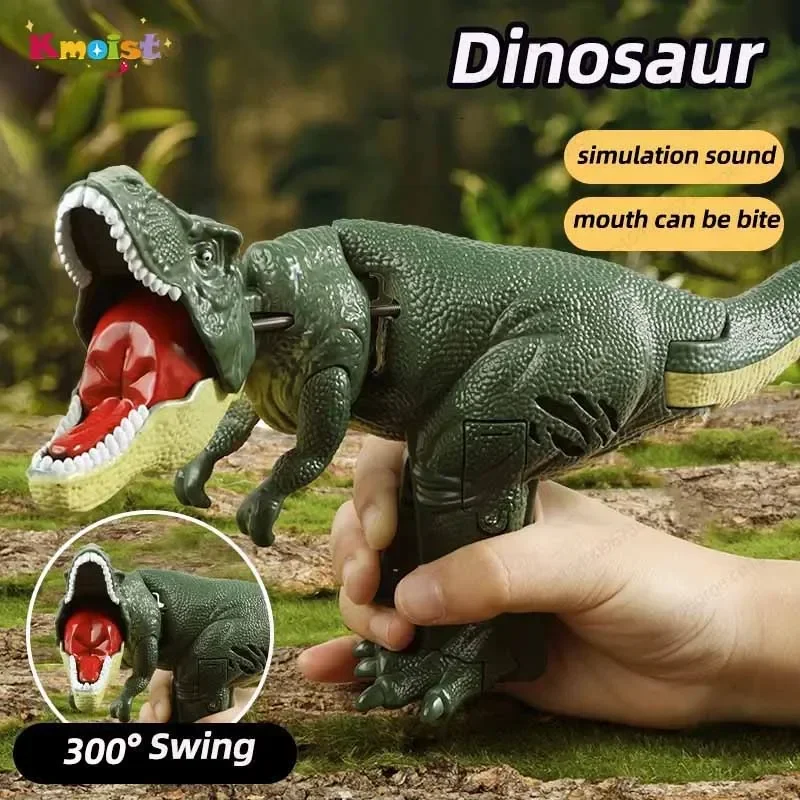 Dinosaur Zazaza Hand Press Automatic Swing Bite Simulation Model Tyrannosaurus Rex Dinosaur Toys for Boys Birthday Children Gift