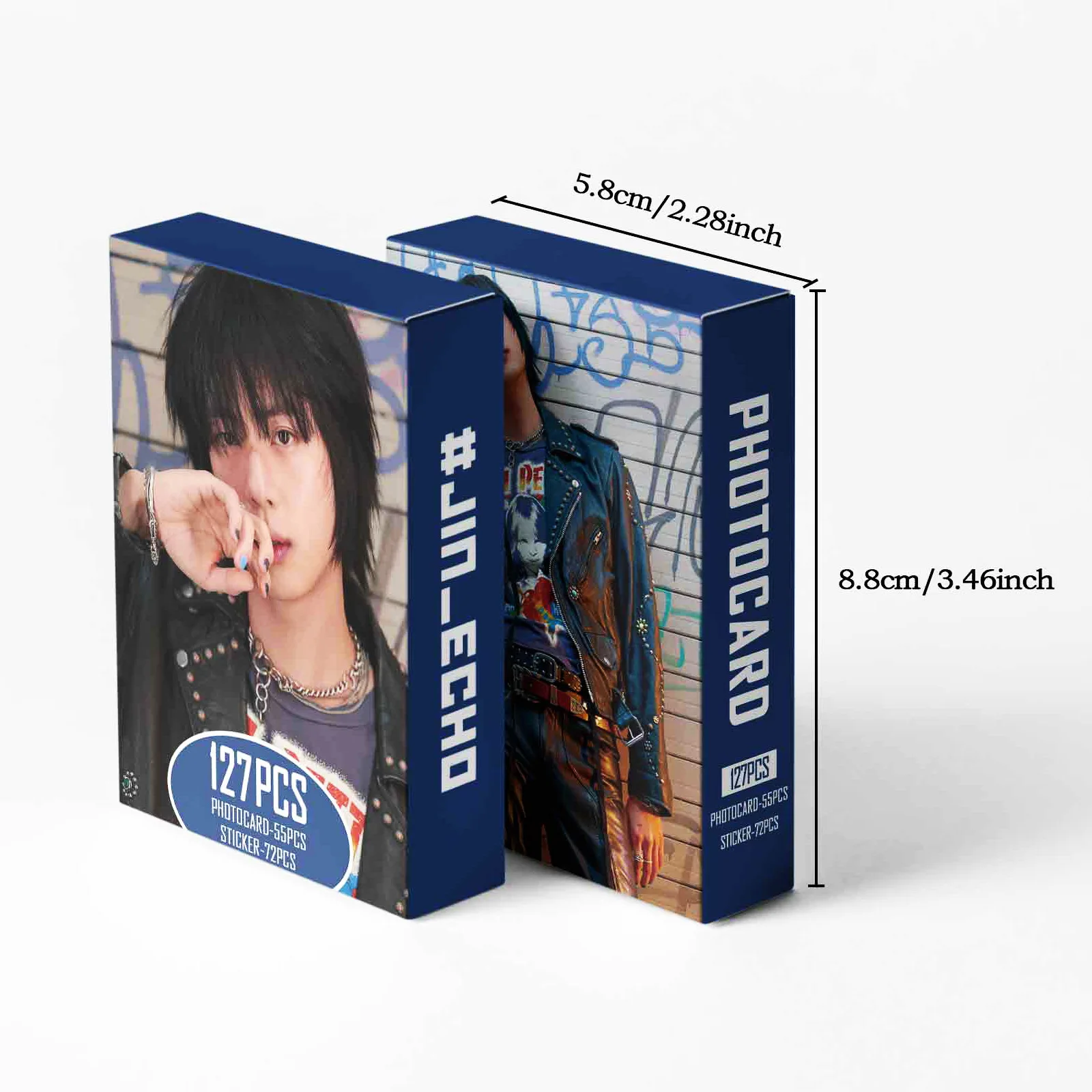55+77Pcs/Set Kpop New Album《Echo》Cards JIN Photo Cards Small Stickers Postcard Photocards For Fans Collection Gift