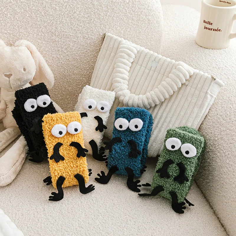 Kids Anti-slip Socks for Children 2023 Winter New Girls Boys Cartoon Cute Thicken Floor Socks Fashion Stocking Gift 0-10Y