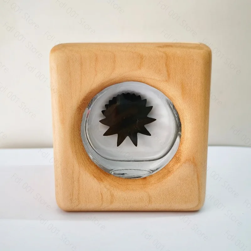 Magnetic Fluid Lamp Wooden Base Rhythm Light Desktop Decoration Music Pickup Light Creative Decompression Ornament Gift