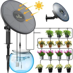 Solar Powered Water Machine Garden Balcony Potted Plant Drip Irrigation System with Battery Timer Mode Automatic Watering System