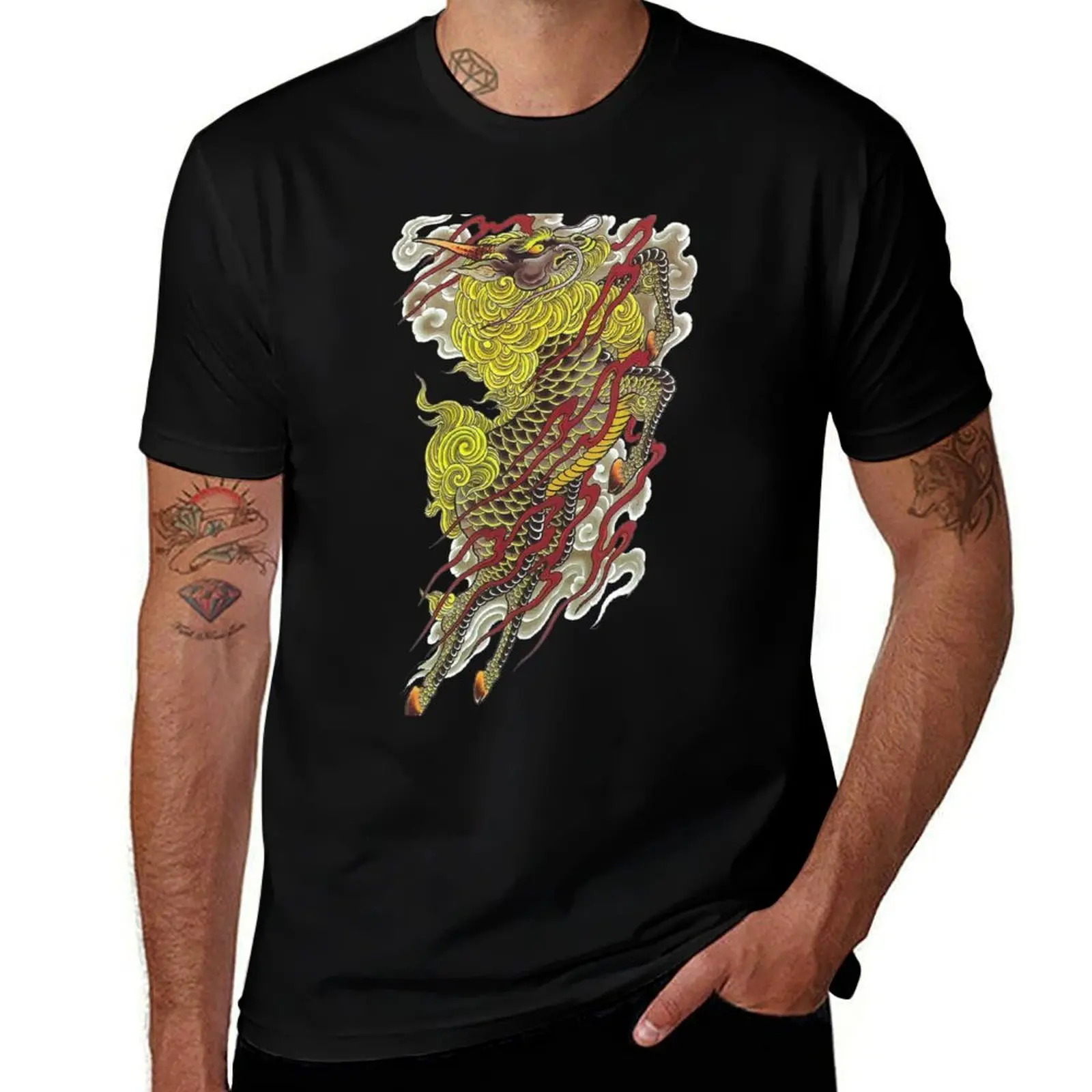 

Tattoo shirt man t Yakuza percent Mine designer shirts shirts graphic for t cotton t for man T-Shirt 100