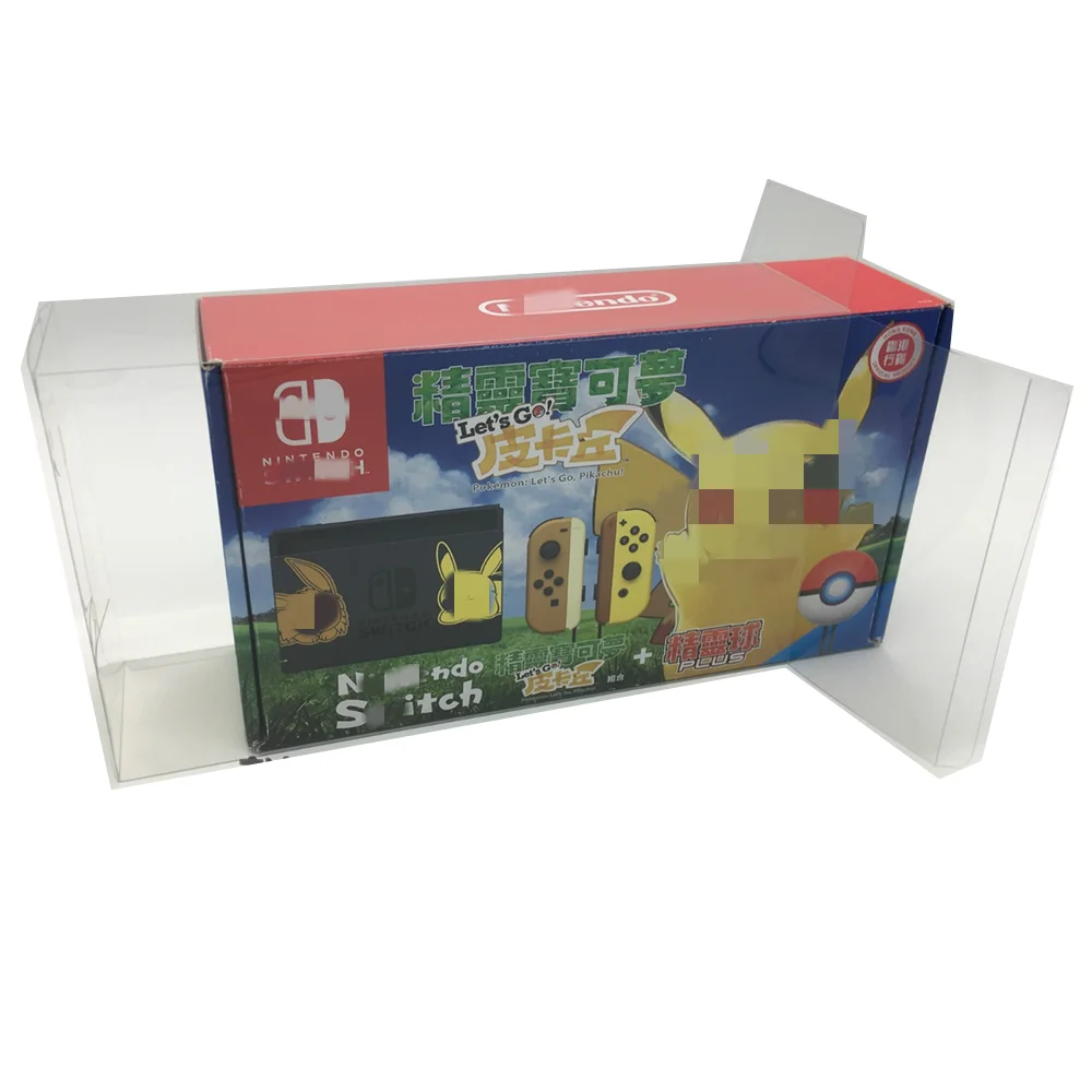 

Коллекционная витрина для покемонов Let's Go, Pikachu!/Nintendo/NS прозрачная коробка для хранения игр TEP Shell Clear