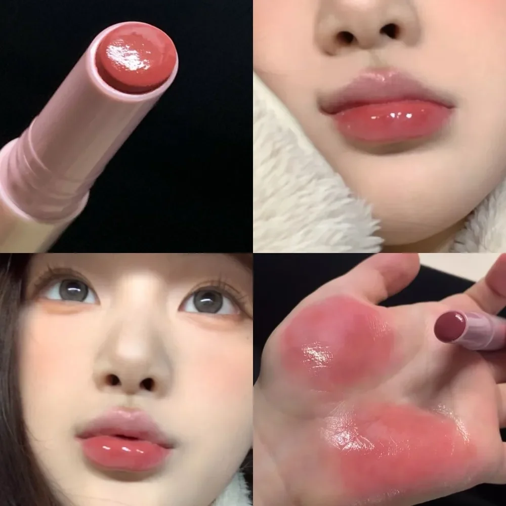 2025 Solid Jelly Lip Gloss Pen, Moisturizing Mirror Water Lipstick, Lightweight Film-Forming Non-Fading Glossy Cosmetic