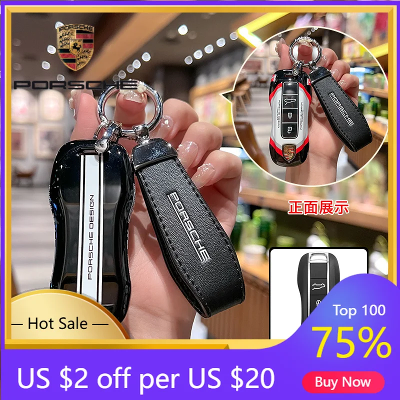 

Car Sticker For Porsche Cayenne Panamera Macan 911 Racing Style Car Key Cover Case Shell For Porsche Panamera Cayenne 971 911 9Y