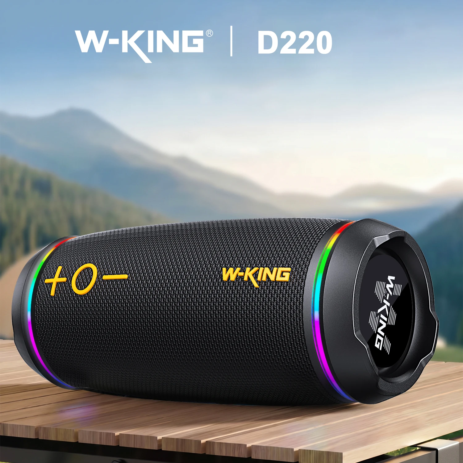 W-King D220 40W Portable Bluetooth 5.4 Speaker Waterproof Ou