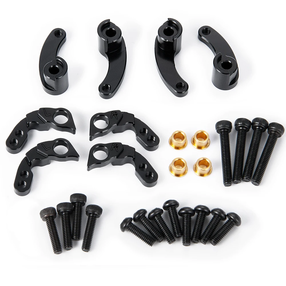 AXSPEED Aluminum Alloy Adjustable Front Rear Suspension Shock Mount Lift Kit for TRX-4M Bronco Defender 1/18 RC Car Model Parts