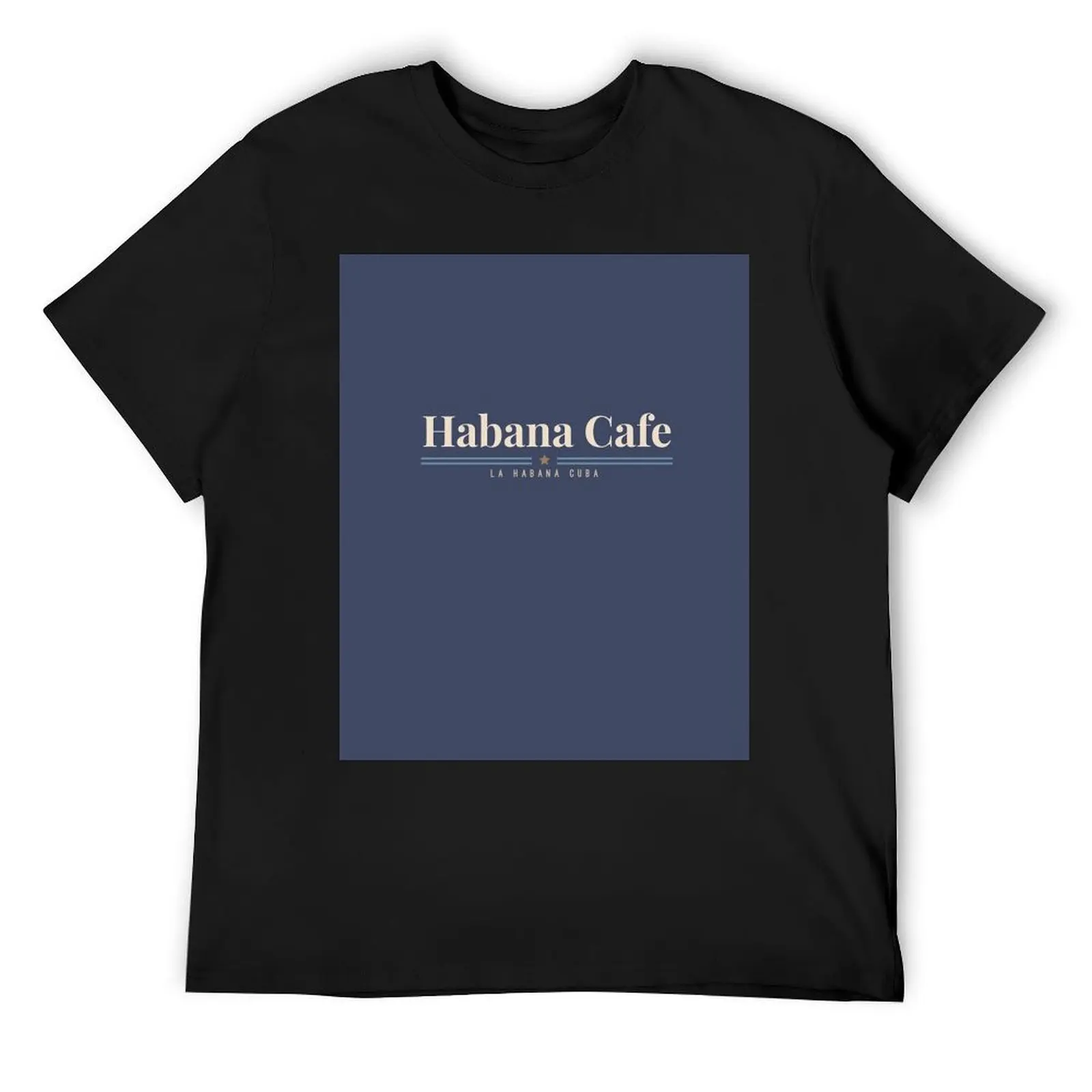 Habana Cafe Cuba Logo T-Shirt man t shirt summer clothes quick drying mens t shirts pack