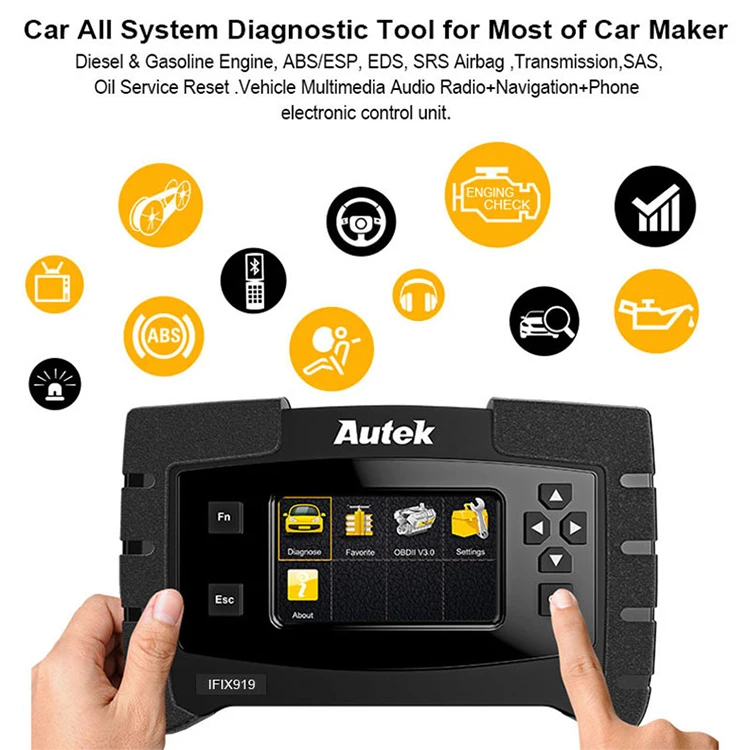 Autek IFIX919 engine ABS Airbag SAS OBD2 Scanner Full System