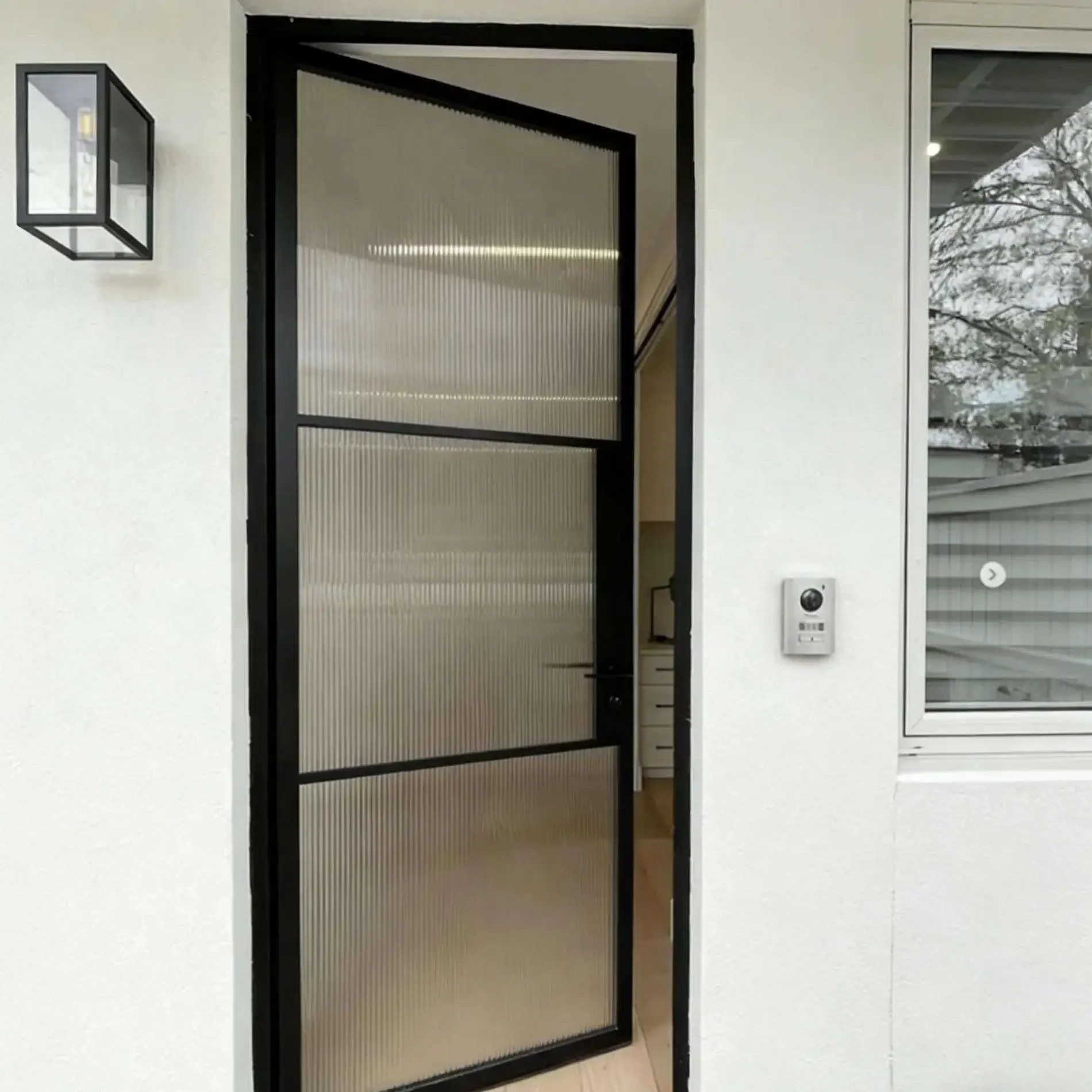 *&F P Customization French Style Hinged Door Noise Reduction Manual French Door Suitable for Home Use Security Front Door