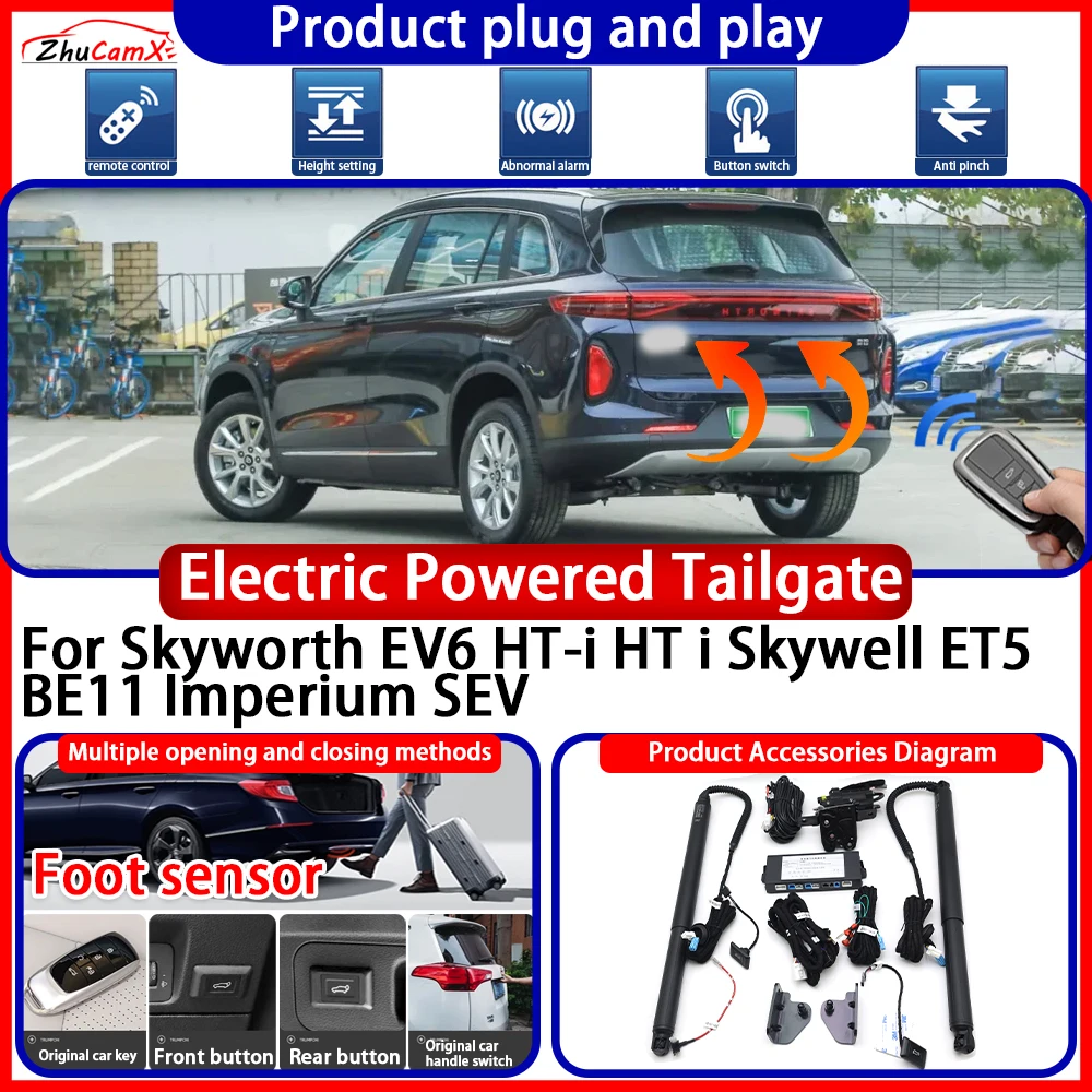 OEM Powered Tailgate for Skyworth EV6 HT-i HT i Skywell ET5 BE11 Imperium SEV Anti Pinch Smart Intelligent Control Gate Lift Kit