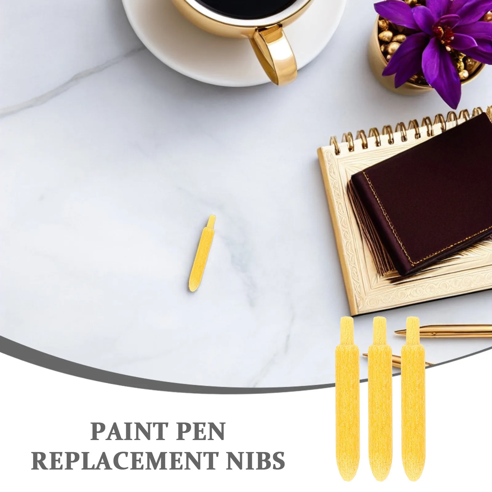 60Pcs Replacement Paint Marker Nibs Pen Refills Points Extended 29.6Mm Tail Design High Grade Durable Paint Marker Supplies