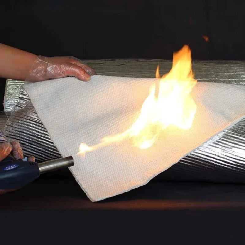 Heat Insulation Fireproof Cloth High Temperature Resistant Aluminum Silicate Eectric Welding Fireproof Fiber Cloth