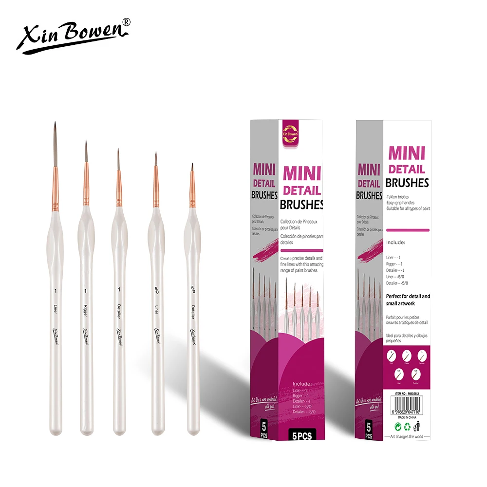 Ultrafeine Linienpinsel-Set für Acryl-Aquarellzeichnungen, Nylon-Hakenstift, feine Spitze, Ölgemälde-Werkzeug-Set