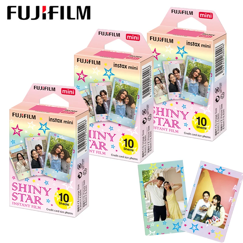 

10/20/30 листов, фотобумага Fujifilm Shiny Star Instax Mini, фотобумага для Fuji Mini 12 11 8 9 7s 25 26 70 90, фотобумага для фотоаппарата