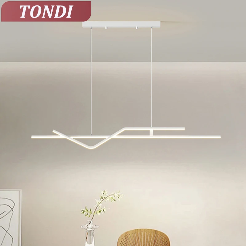 Modern Creative Led Chandelier Restaurant Bar Pendant Lights Living Room Dining Room Kitchen Home Decor Hanging Light Fixture