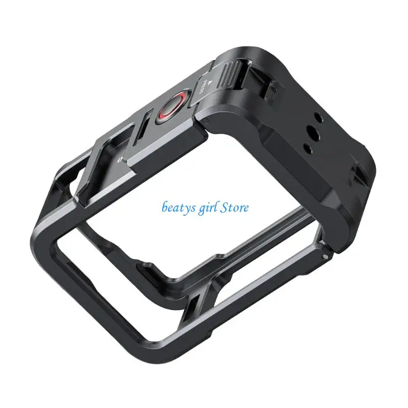

C7AB Aluminum Metal Rabbit Cage Cold Shoe Camera Cage Protective Expansion Frame for Action 6 Action Camera Accessories