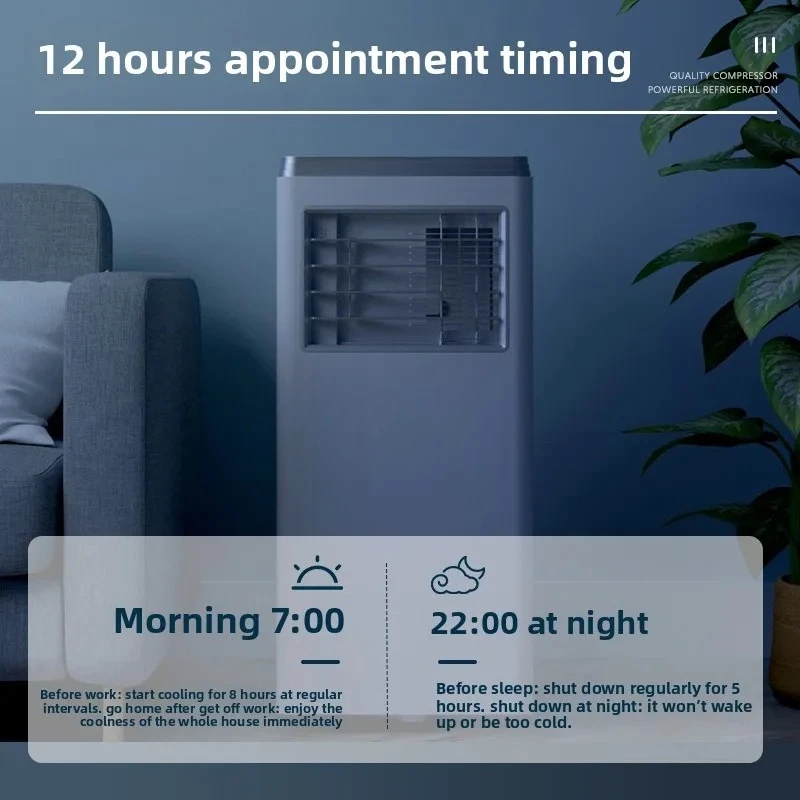 ClX Movable Vertical Air Conditioner No External Unit Single Cooling Heating Integrated Small  Portable AC
