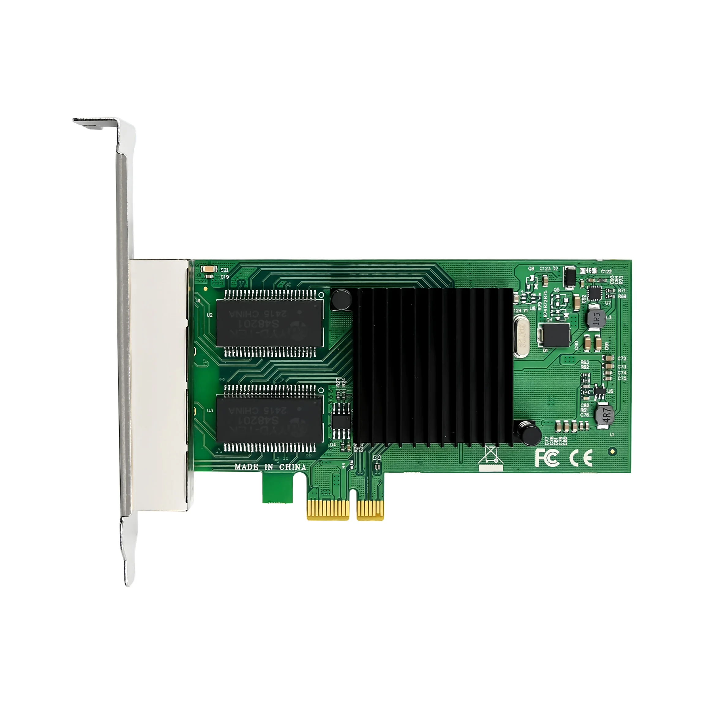 NIC per visione artificiale PCIe X1 I350-T4 Quad-1G RJ45