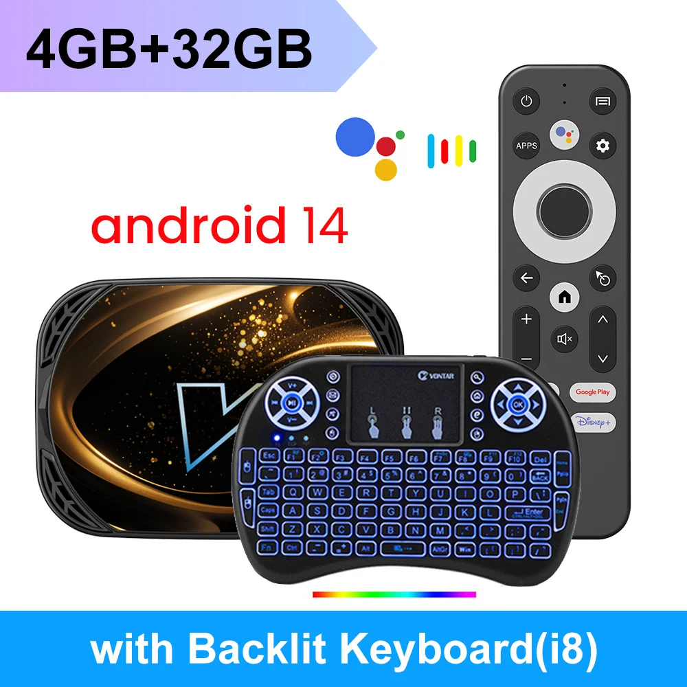 VONTAR X5 Android 14 TV Box Amlogic S905A (S905X5M) 4GB 128GB 32GB 64GB 1000M WiFi6 4K AV1 Google Play Media Player Set Top Box image 3