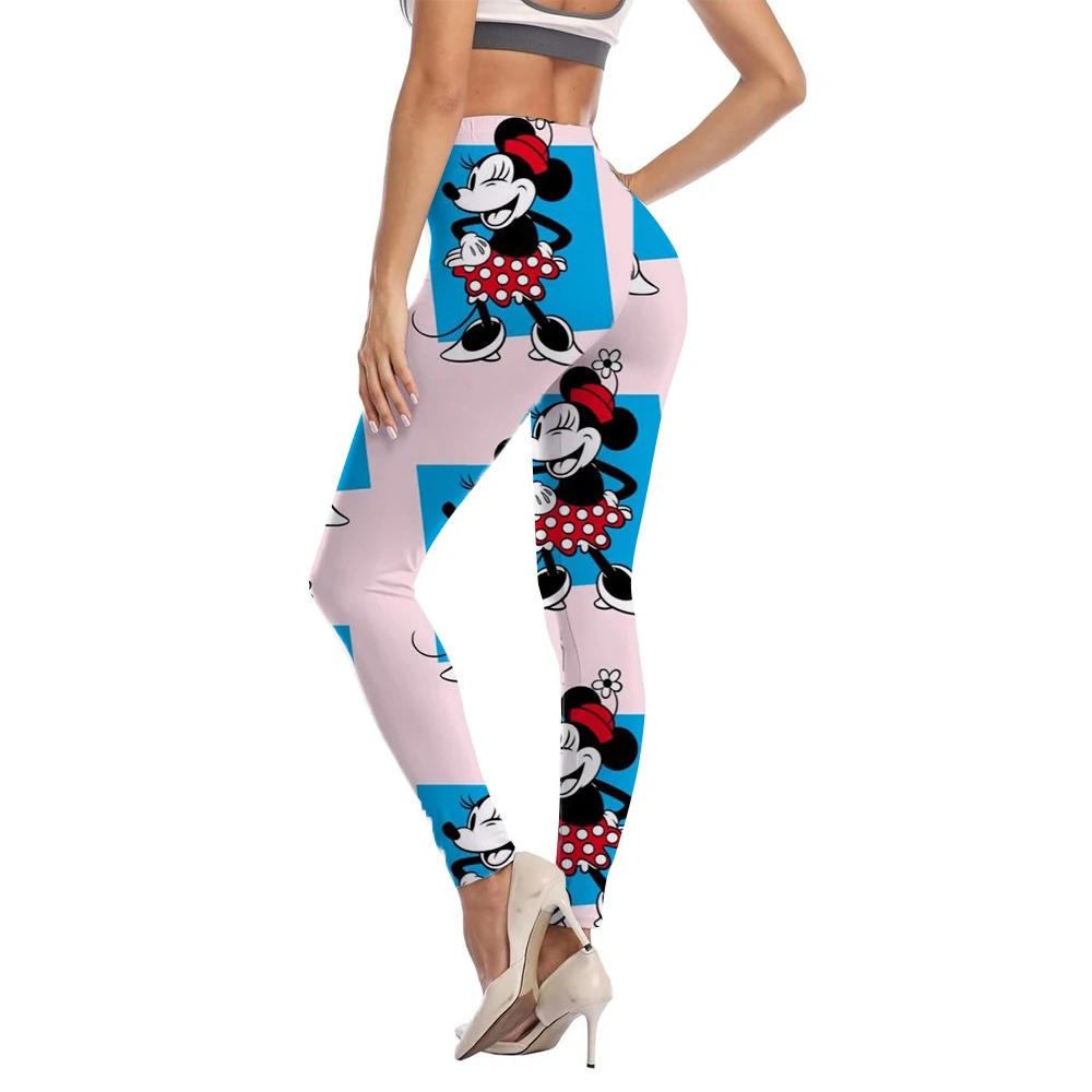 Disney Mickey Mouse print Gym Leggings Women Yoga Pants Booty Lifting Leggings Pants Women camouflage Clothing Fitness Wear