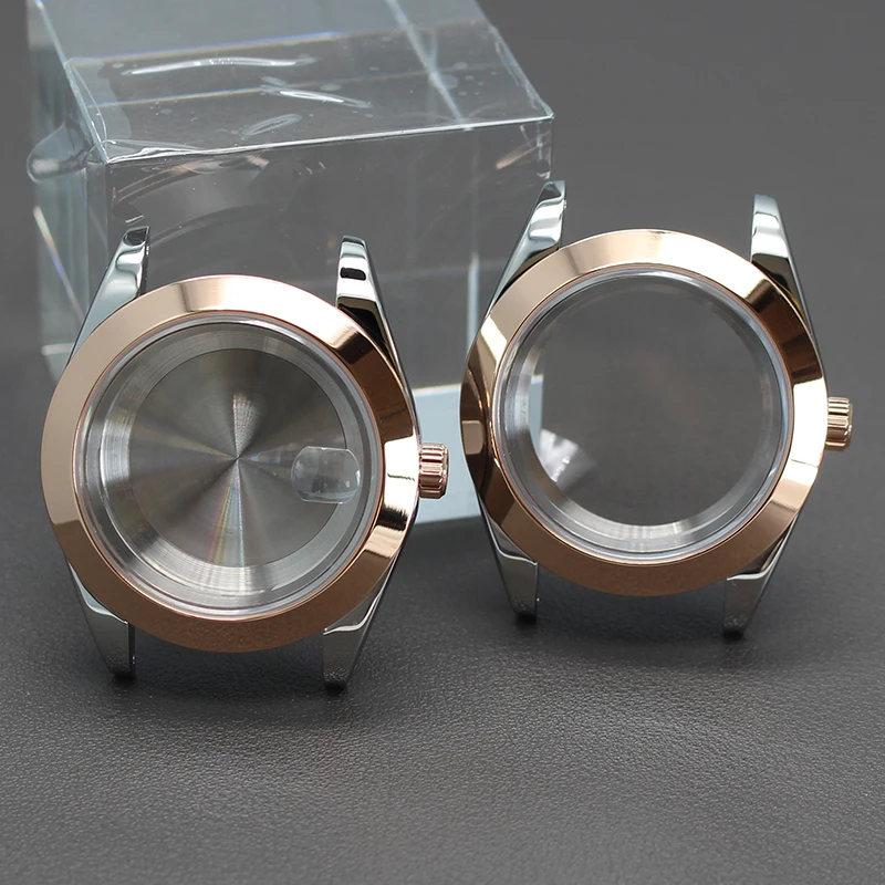 

For NH34 NH35 NH36 NH38 Miyota 8215 Movement 28.5mm Dial 36mm 40mm Case Steel Rose Gold Men's Watch Parts Oyster Perpetual