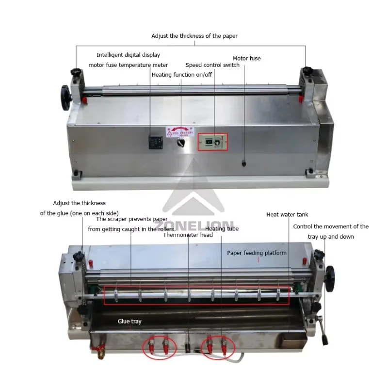HotDesktop Hot Melt Glue Machine Paper Cardboard Gluing Machine for Gift Box