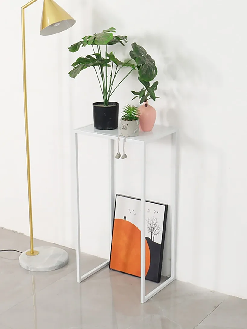 Simple Nordic iron art flower rack, living room, green plant, flower pot rack, sweeping robot storage rack, flower table