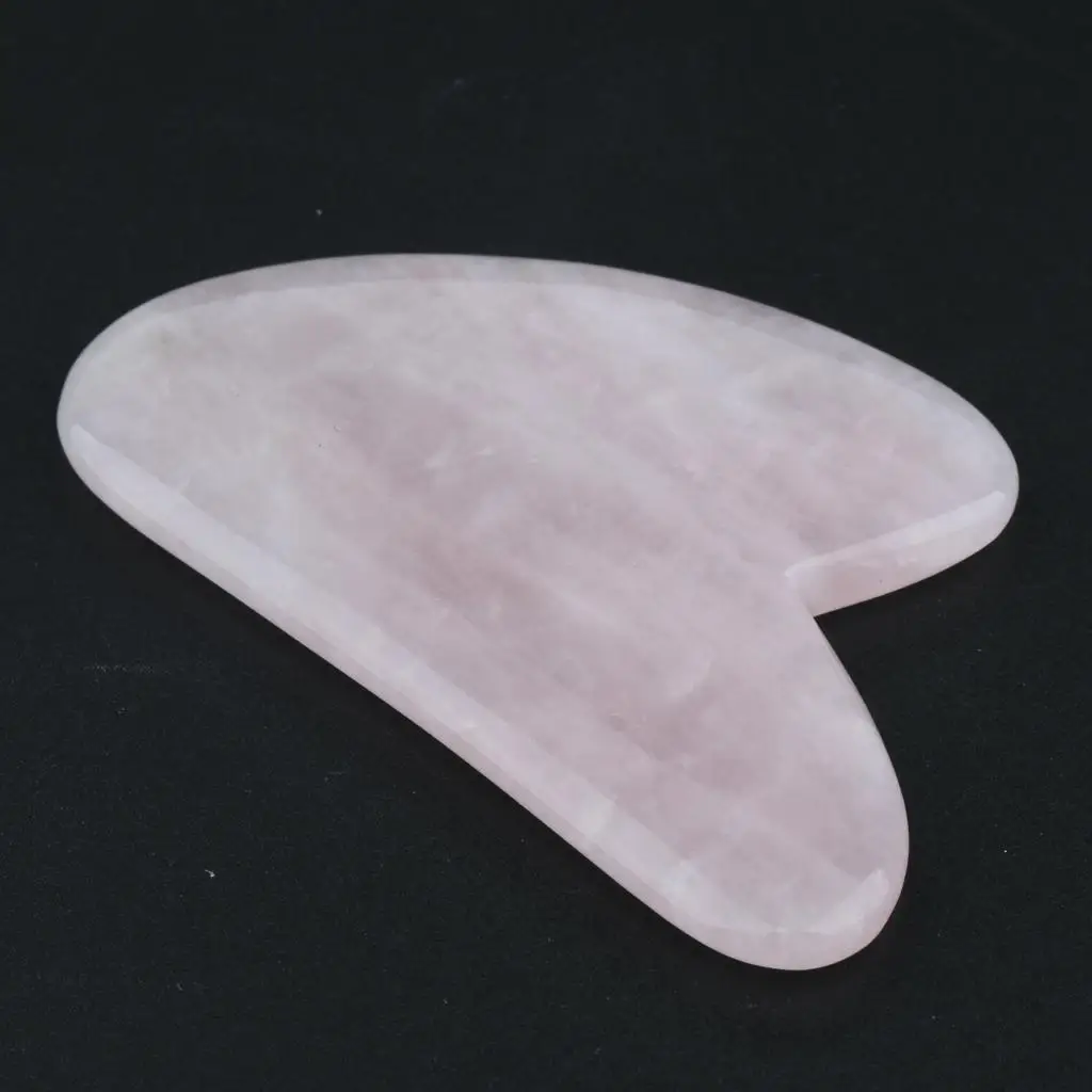 V-Shaped Gua Sha Scraping Massage Tool Anti- Natural Facial Jade Stone