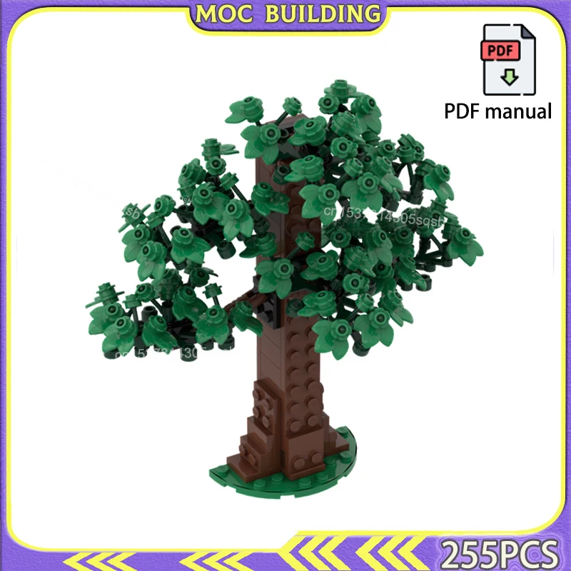 

Tree Add-on for MOC-10354 Model MOC Building Blocks Toys Middle-Earth Garden Scene Town Street View Medieval Construction Gift