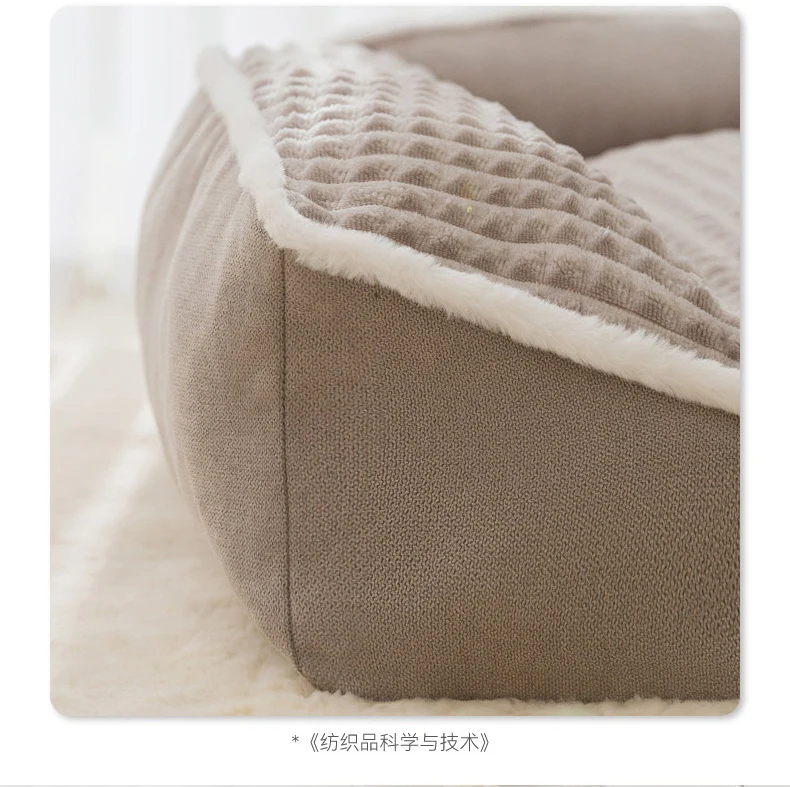 Luxus Winter Warm Große Hund Sofa Bett Hund Knie Katze Matten Haus Kissen Haustier Schlafen Sofa Betten Matte für Große und Kleine Hund – Detail 10