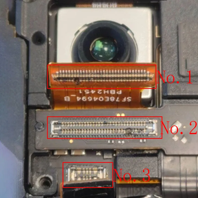 

2pcs Battery FPC Connector 78Pin For Moto Edge 50 Pro XT2403-2 60Pin Camera FPC On Board