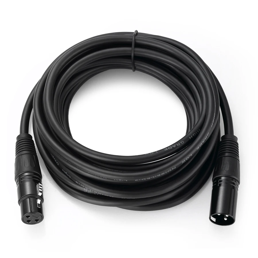 Cable Dmx de 1/2/5 metros, equipo de Dj, Cable de señal de 3 pines, lámpara Par Led, línea de conexión de cabeza móvil láser