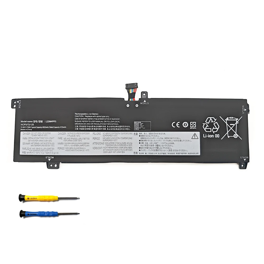 L22M4PF5 15.56V 75Wh 4822mAh Battery For Lenovo Xiaoxin PRO 16 2023 ARP8 IRH8 L22X4PF5 L22B4PF5 L22D4PF5 L22C4PF5 free tools