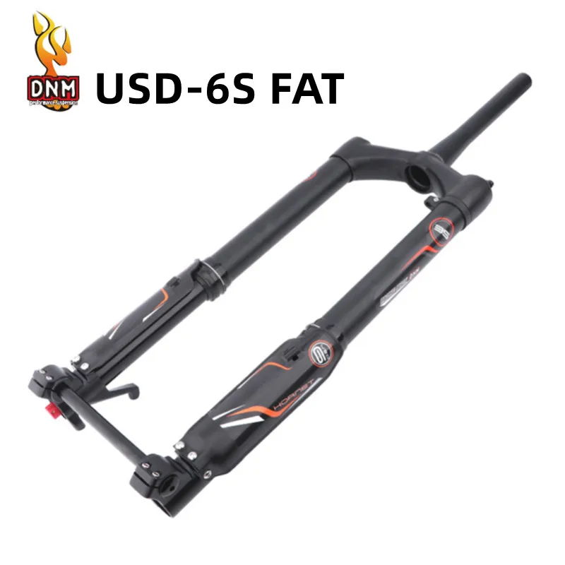 DNM USD-6 USD-6S FAT Forcella anteriore da neve da 26/27,5 pollici 15x150MM Forcella anteriore con sospensione per mountain bike 110x15MM USD6 Corsa