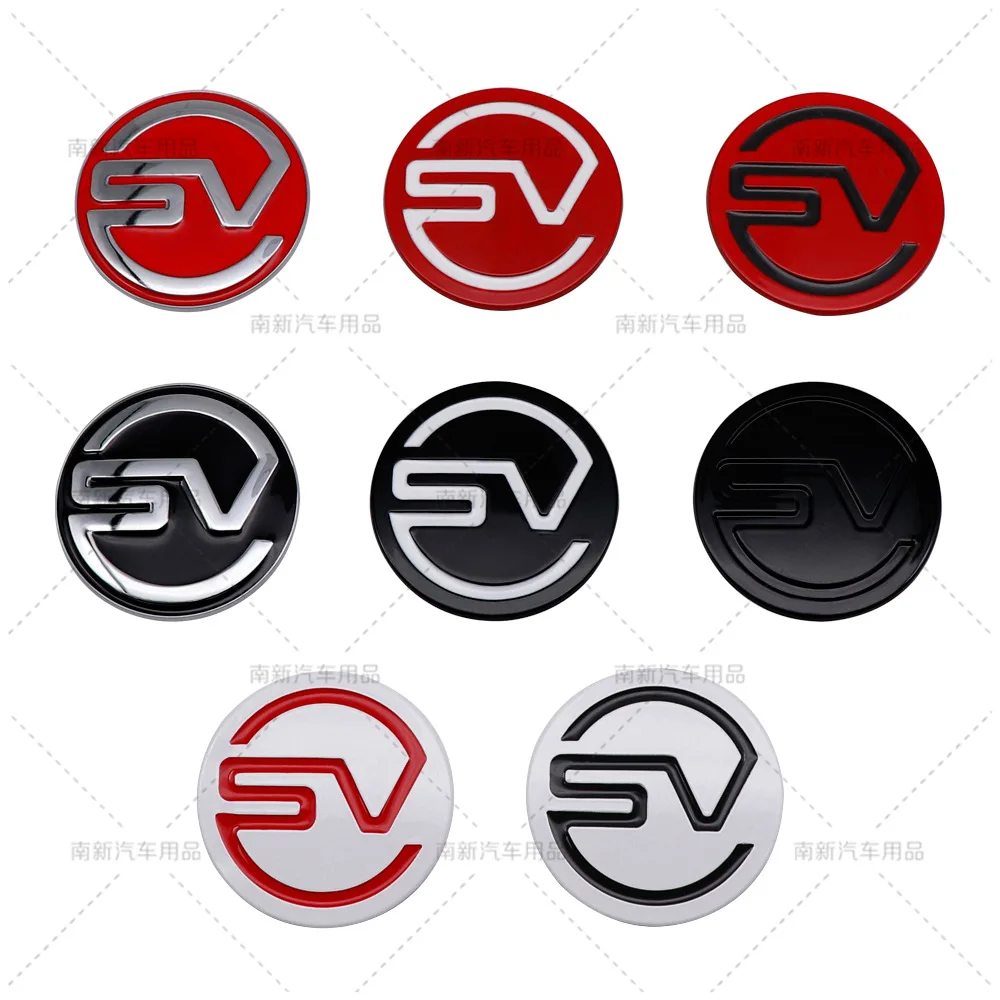 Sports Badge Metal Car Sticker SV Emblem Body Decals Tailgate Decorative Accessories For Land Rover Range Rover SV SVR