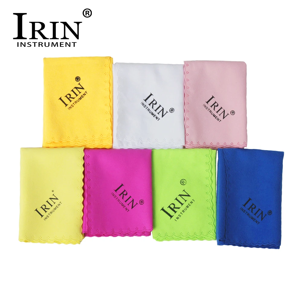 IRIN 7 Pcs Microfiber Musical Instrument Colorful Cleaning Cloth For Guitar Piano Saxophone Flute Clarinet Trumpet Universal