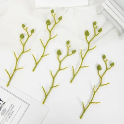20 pcs Flower stem Artificial plant for Home Floral Arrangement Decoration DIY Christmas Wreath Wedding outdoor arch accessories