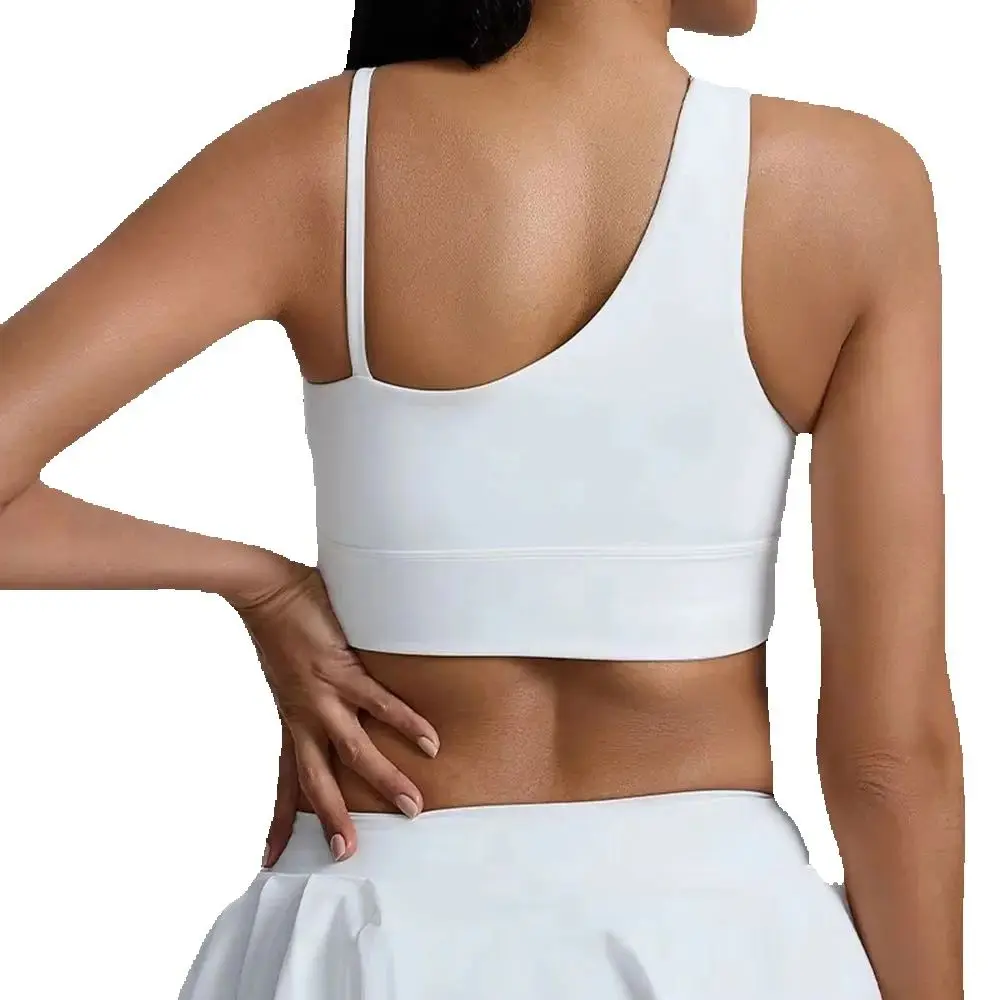 

Yoga Fitness Women Bra Breathable Sports Bra Absorb Sweat Shockproof Padded Gym Running Sports Bra Sexy Shoulder Strap Underwear