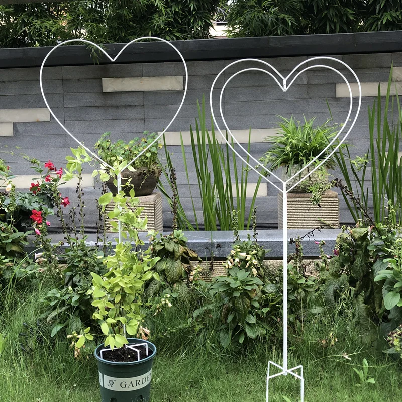 

Heart-Shaped Lollipop Plant Trellis Iron Climbing Frame for Pothos and Clematis Turtle Vine Support Stand Outdoor Garden Plant