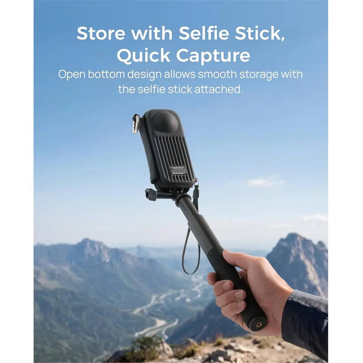 Carrying Case Storage Pouch for X5/ X4 Dual-Lens Protection, Fits Selfie Stick Attached, Shockproof