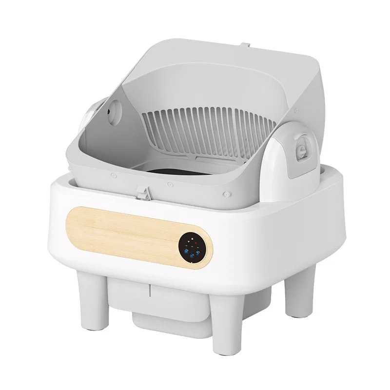Caja de arena inteligente autolimpiable con tapa abierta para gatos - imagen 5