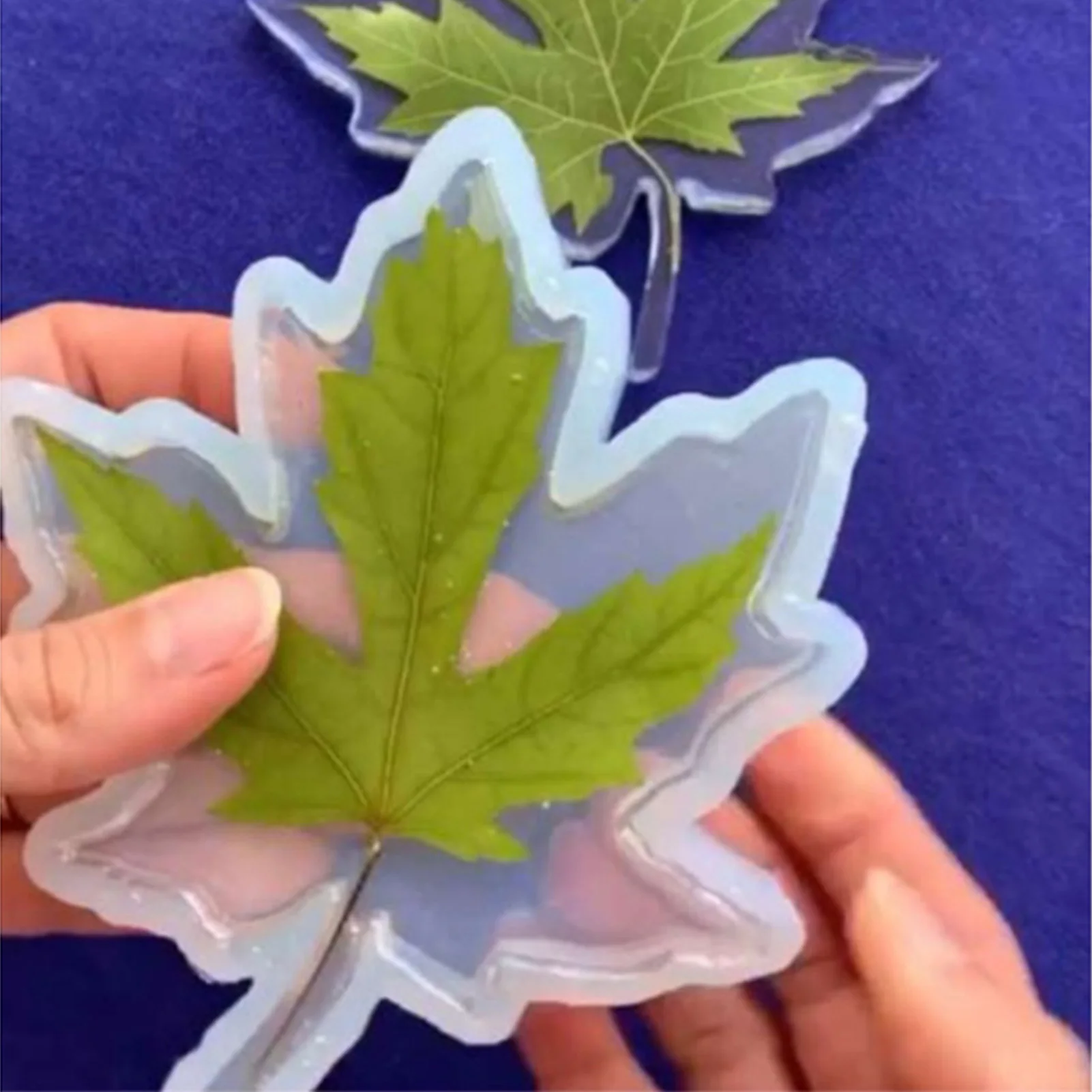 Flexible Silicone Leaf Casting Mold For Epoxy Resin Soap Plaster, Detailed Maple Leaf Shape For DIY Jewelry Crafts