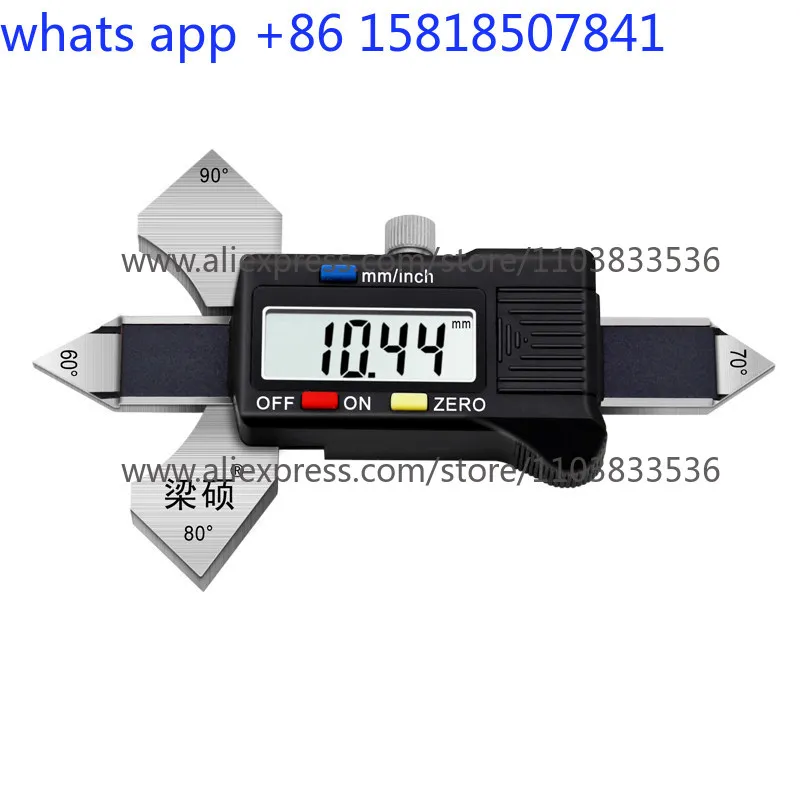 Digital weld inspection ruler Welding height gauge Fillet weld thickness measurement ruler