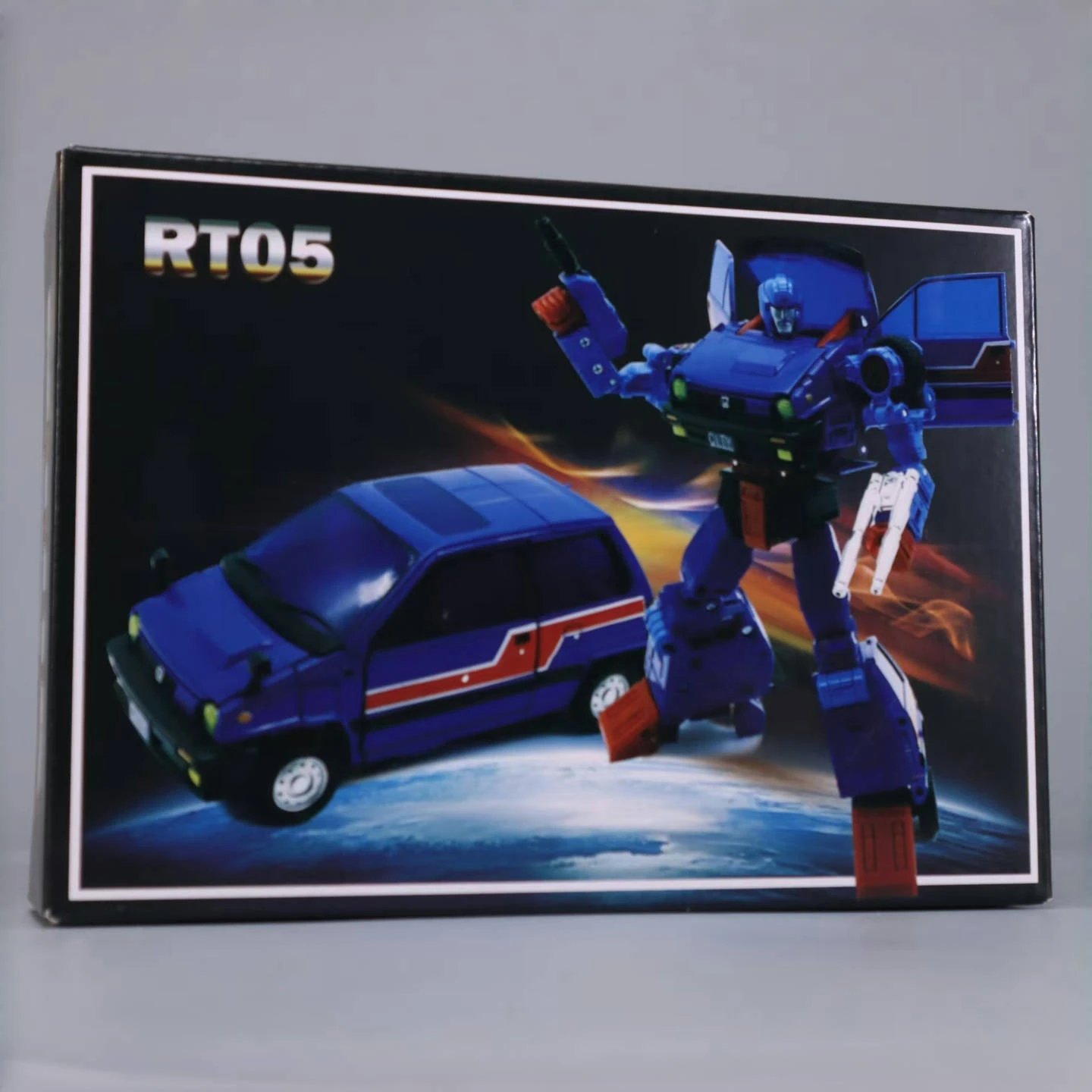 IN VOORRAAD NIEUWE Transformatie RT05 KO Skids Blauw Kleine Motorfiets Action Figure KO VerSion