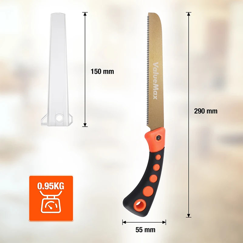 ValueMax 6 "Handzaag met Blade Cover Zware Snijhandgreep Zaag Voor Hout Snijden Landbouw Handzaag Gereedschap 200MM